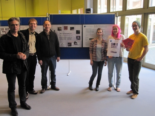 von Links: Joachim Landwehr, Holger Wiewel, Volker Kohlschmidt, Angie Gerhardt, Doreen Wagner, Marco Wilmanns.